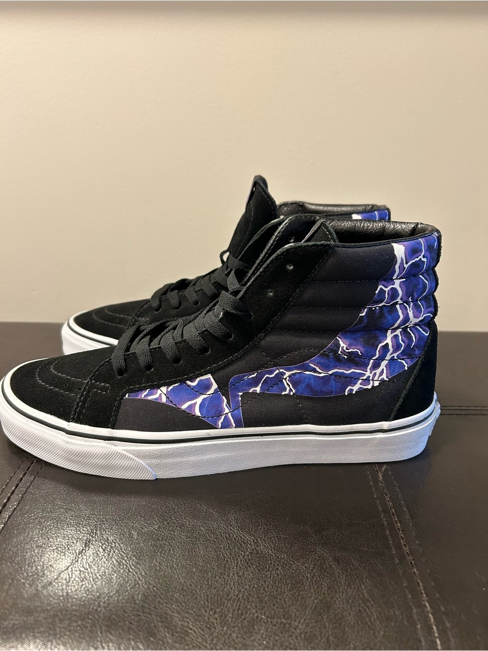 Men’s Vans Sk8-Hi Reissue Warped
Lightning Blue Black Sneaker Size 8.5